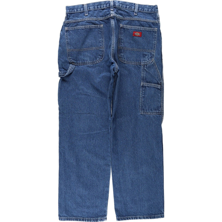 Dickies denim painter pants for men, equivalent to W35 cotton blue type Vintage Second Hand