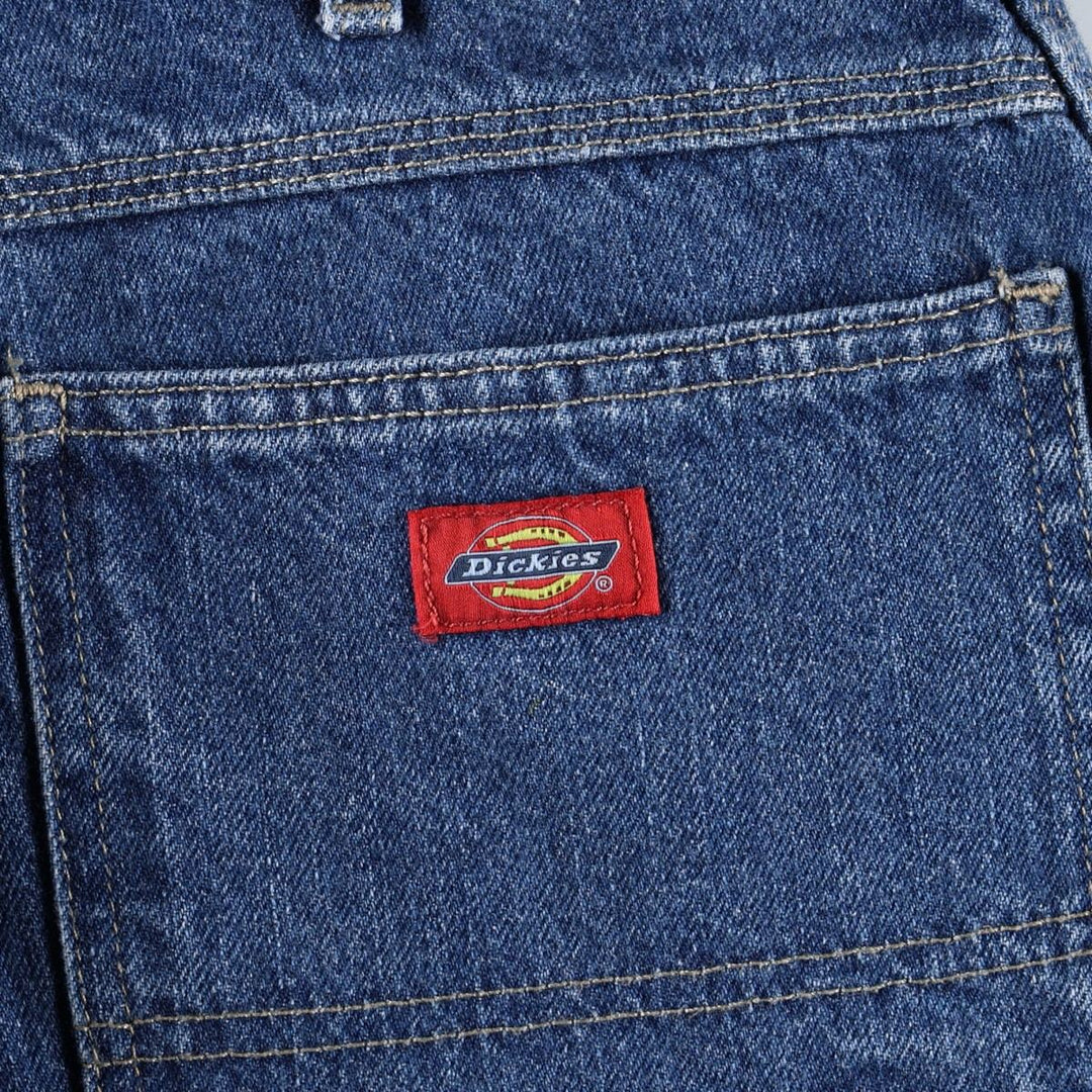 Dickies denim painter pants for men, equivalent to W35 cotton blue type Vintage Second Hand