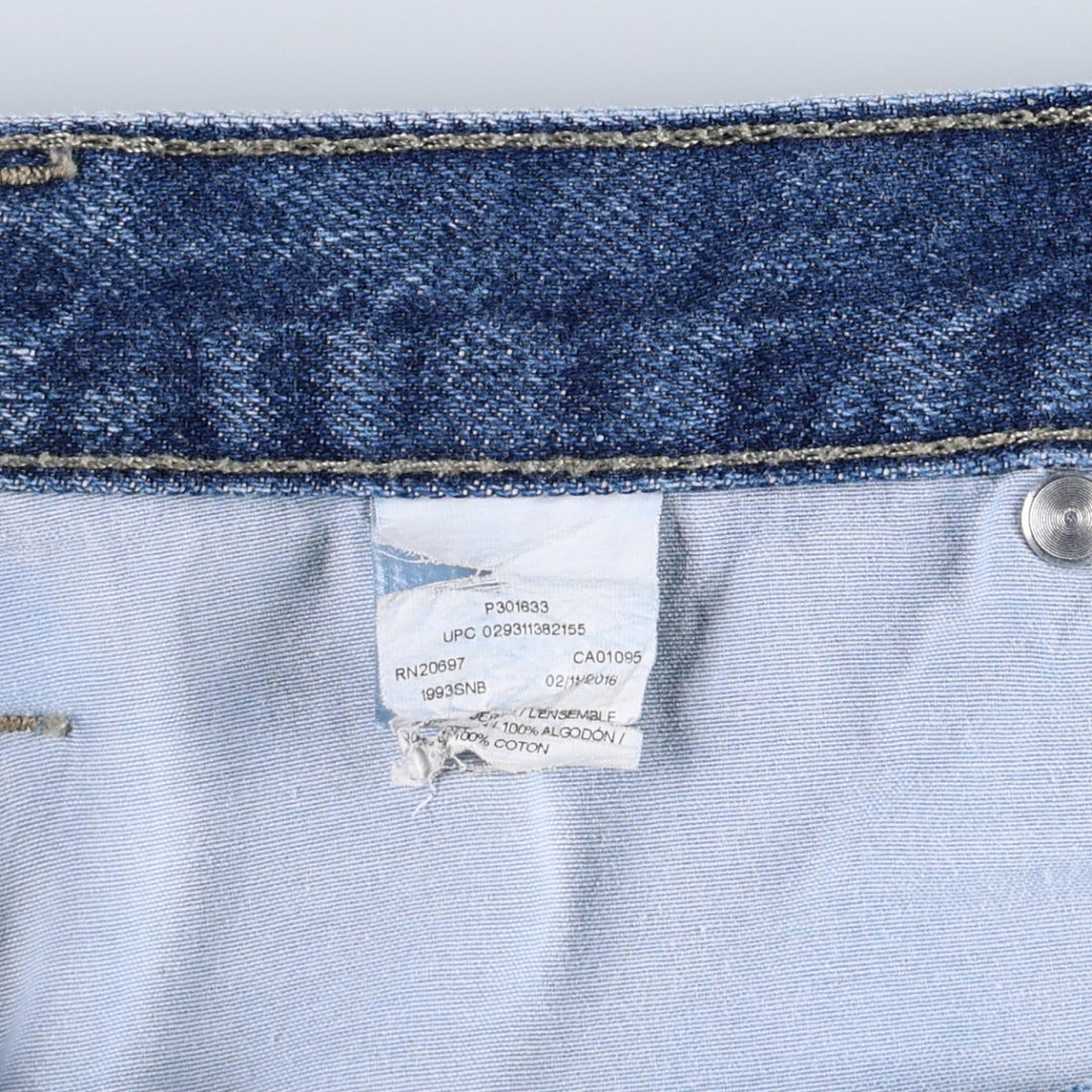 Dickies denim painter pants for men, equivalent to W35 cotton blue type Vintage Second Hand