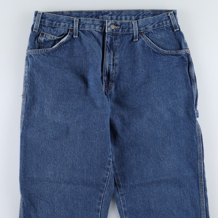Dickies denim painter pants for men, equivalent to W35 cotton blue type Vintage Second Hand