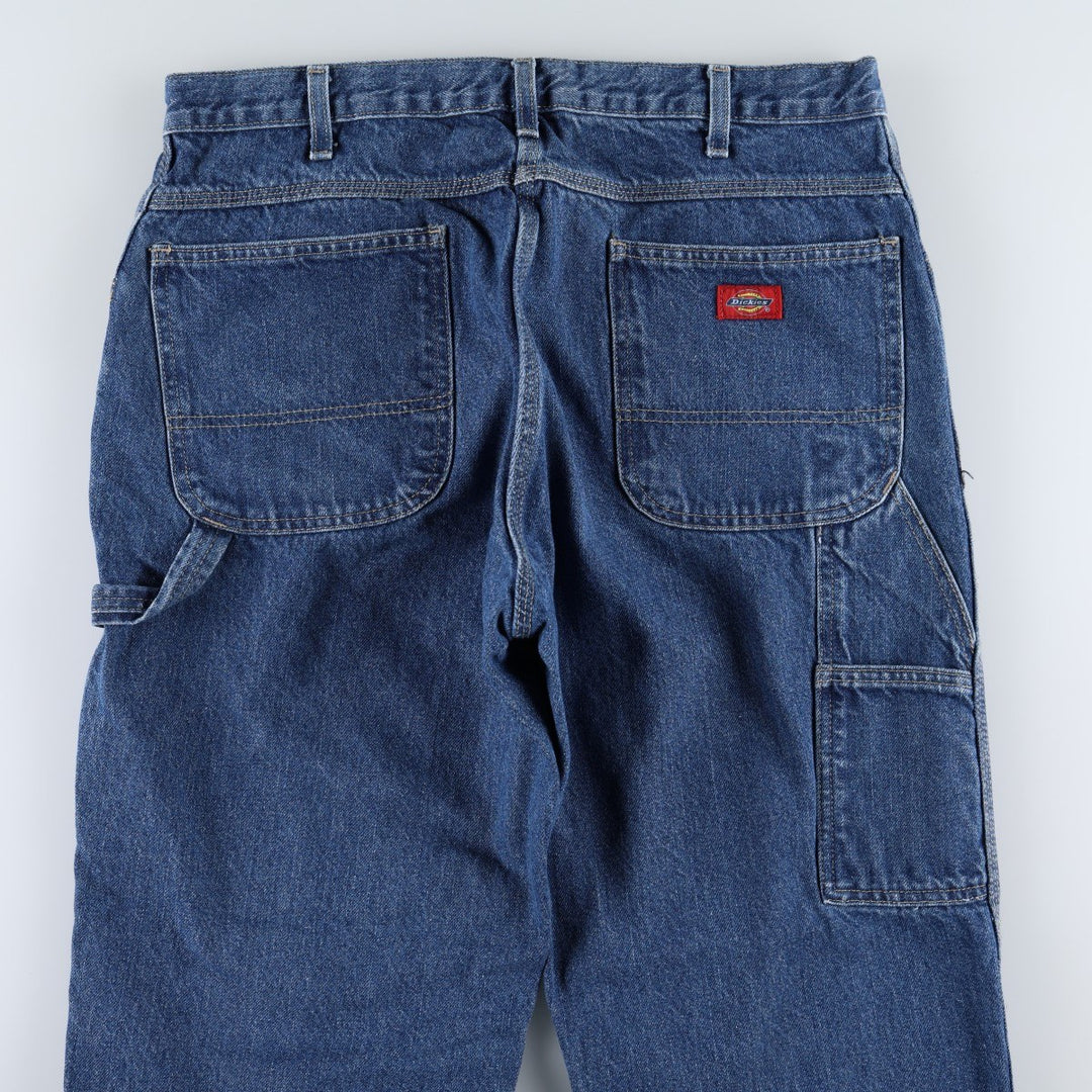 Dickies denim painter pants for men, equivalent to W35 cotton blue type Vintage Second Hand