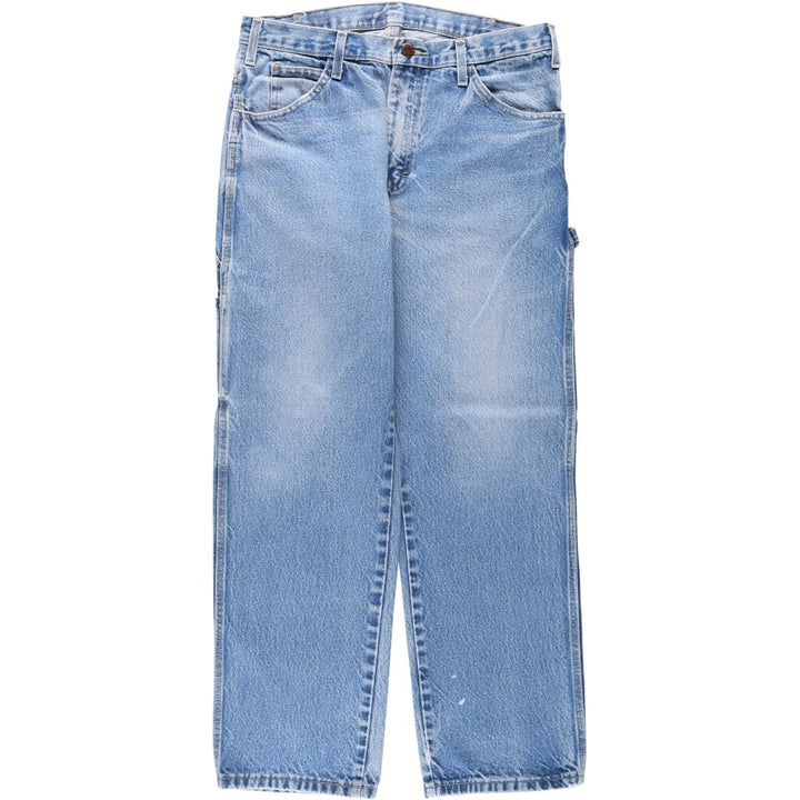 Dickies denim painter pants for men, equivalent to W33 cotton blue type Vintage Second Hand