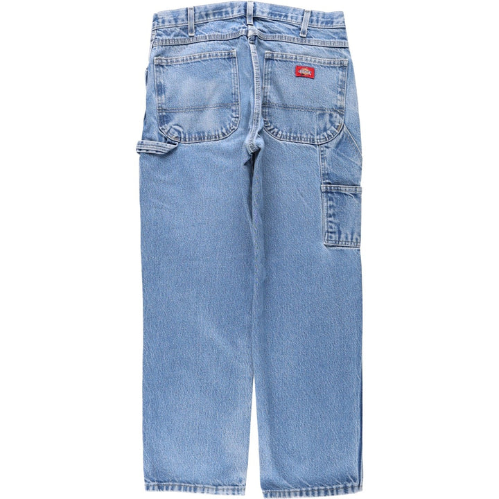 Dickies denim painter pants for men, equivalent to W33 cotton blue type Vintage Second Hand