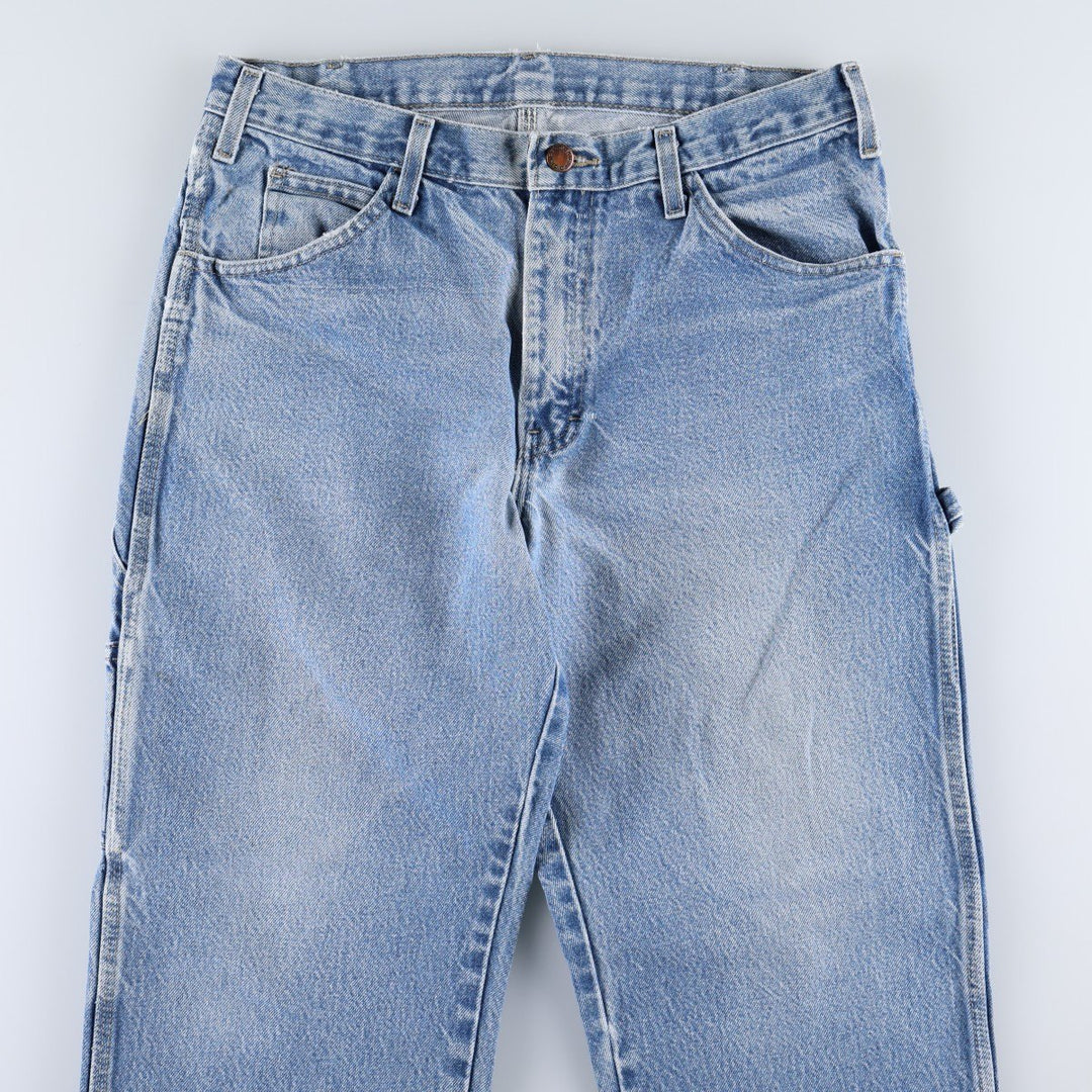Dickies denim painter pants for men, equivalent to W33 cotton blue type Vintage Second Hand