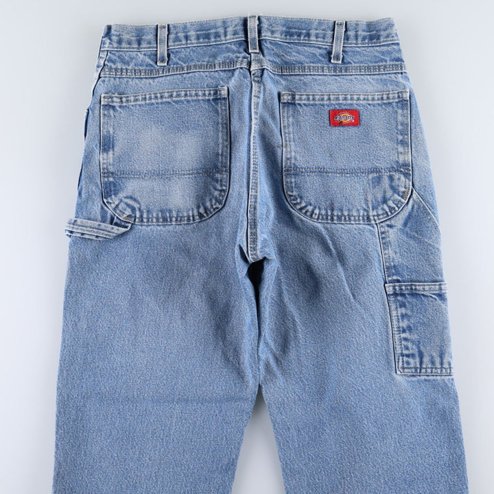 Dickies denim painter pants for men, equivalent to W33 cotton blue type Vintage Second Hand