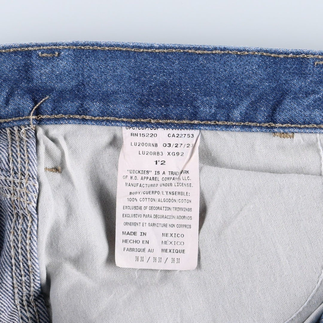 Dickies denim painter pants for men, equivalent to w36 cotton blue type Vintage Second Hand
