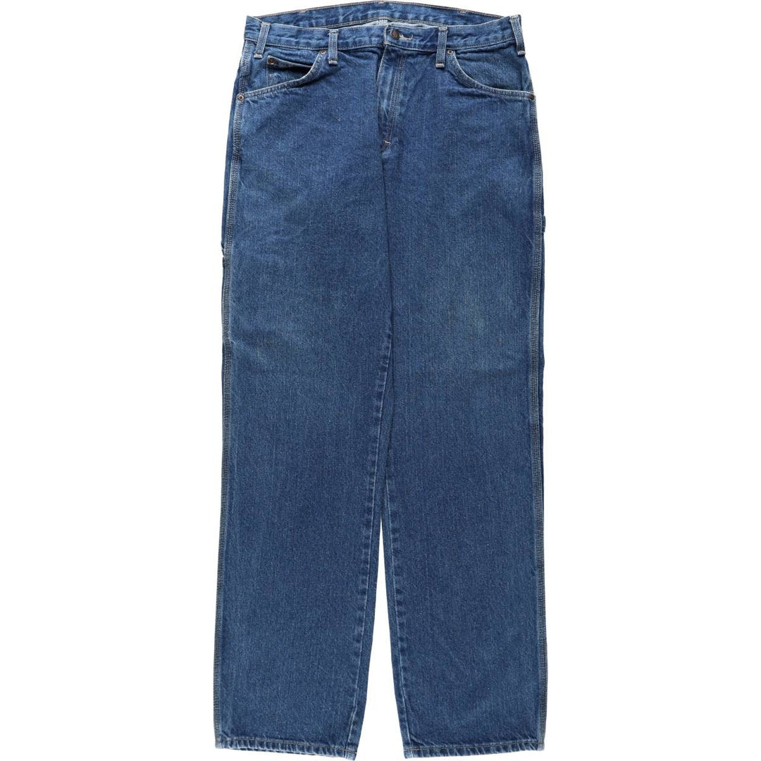 Dickies denim painter pants for men, equivalent to W34 cotton blue type Vintage Second Hand