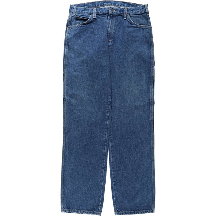 Dickies denim painter pants for men, equivalent to W34 cotton blue type Vintage Second Hand