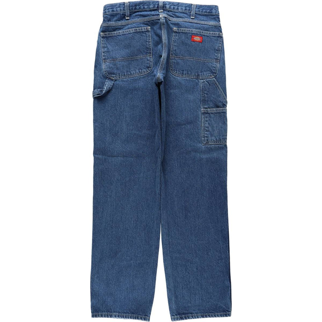 Dickies denim painter pants for men, equivalent to W34 cotton blue type Vintage Second Hand