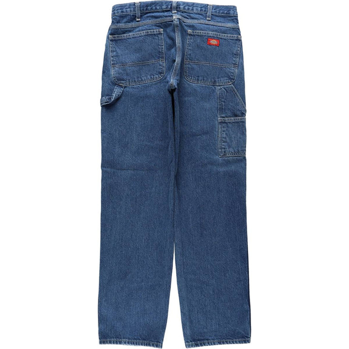 Dickies denim painter pants for men, equivalent to W34 cotton blue type Vintage Second Hand