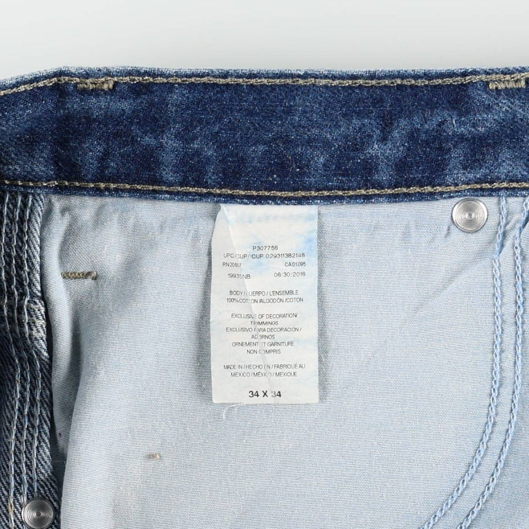 Dickies denim painter pants for men, equivalent to W34 cotton blue type Vintage Second Hand