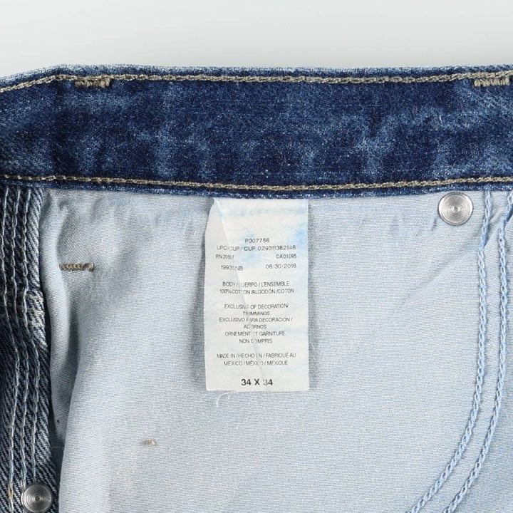 Dickies denim painter pants for men, equivalent to W34 cotton blue type Vintage Second Hand