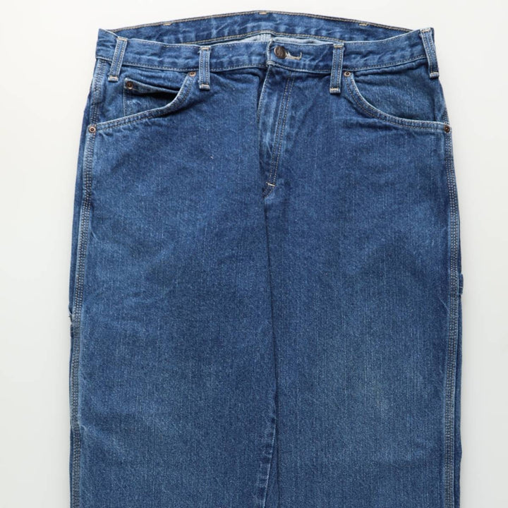 Dickies denim painter pants for men, equivalent to W34 cotton blue type Vintage Second Hand