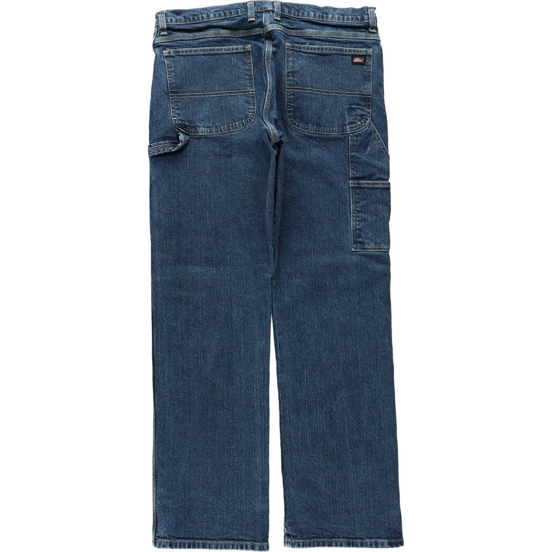 Dickies denim painter pants for men, equivalent to W37 cotton blue type Vintage Second Hand