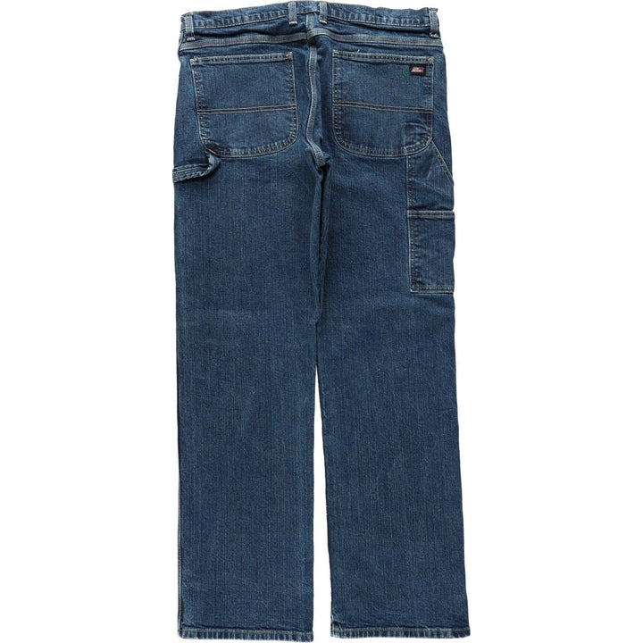 Dickies denim painter pants for men, equivalent to W37 cotton blue type Vintage Second Hand