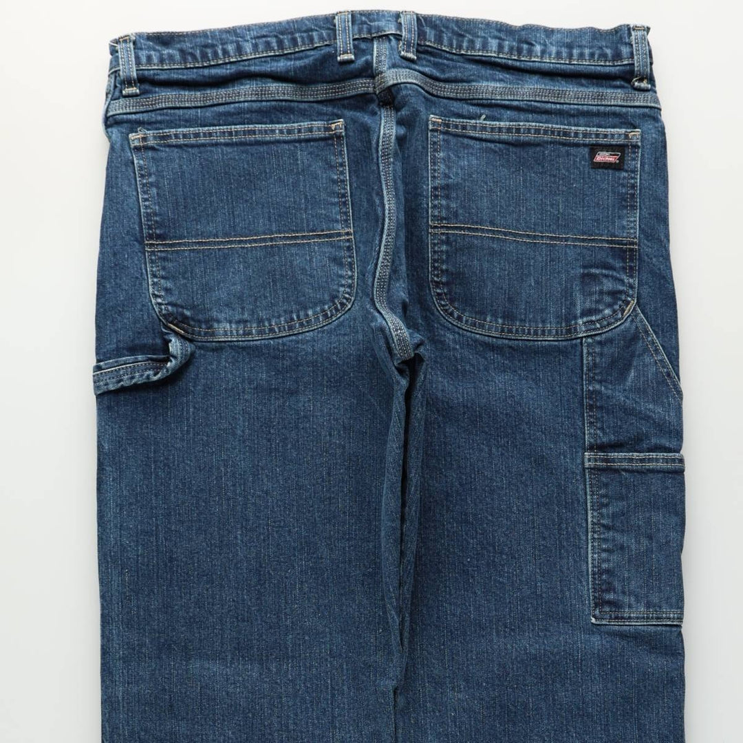 Dickies denim painter pants for men, equivalent to W37 cotton blue type Vintage Second Hand
