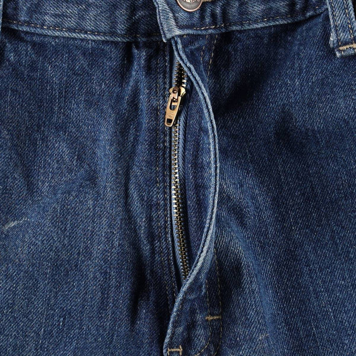 Dickies Painted Double Knee Denim Work Pants, Men's Size W34 (approx.) cotton blue type Vintage Second Hand
