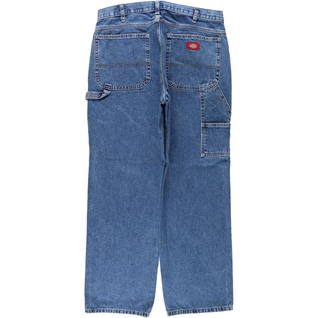 Dickies denim painter pants for men, equivalent to W34 cotton blue type Vintage Second Hand