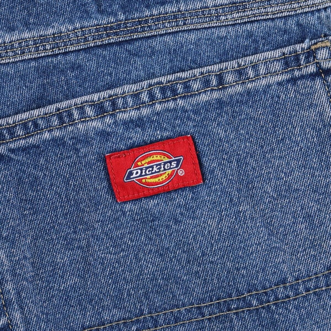 Dickies denim painter pants for men, equivalent to W34 cotton blue type Vintage Second Hand