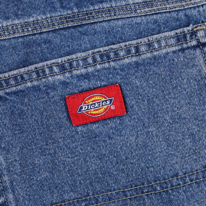 Dickies denim painter pants for men, equivalent to W34 cotton blue type Vintage Second Hand