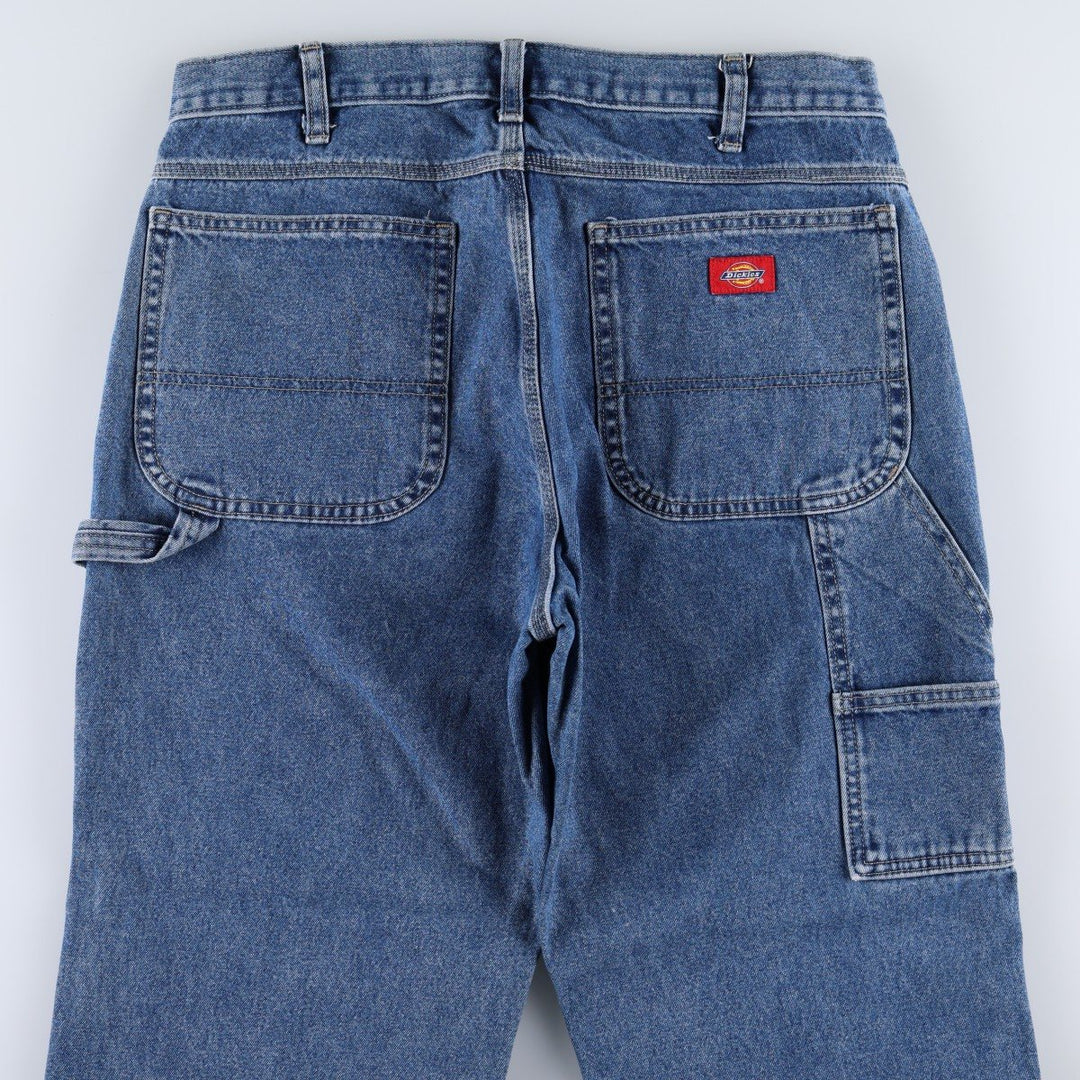 Dickies denim painter pants for men, equivalent to W34 cotton blue type Vintage Second Hand