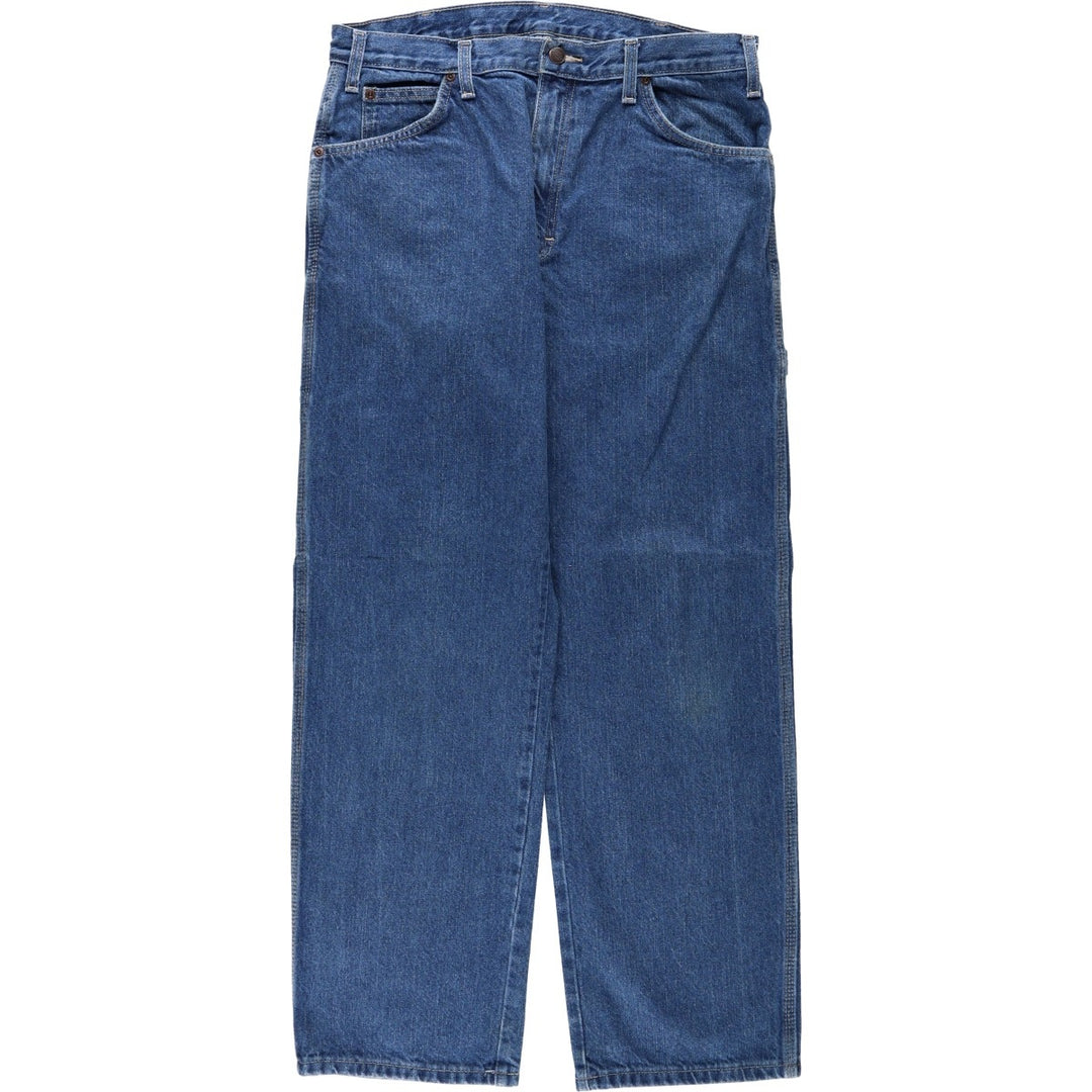 Dickies denim painter pants for men, equivalent to W34 cotton blue type Vintage Second Hand