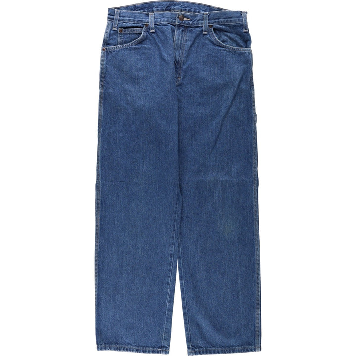 Dickies denim painter pants for men, equivalent to W34 cotton blue type Vintage Second Hand