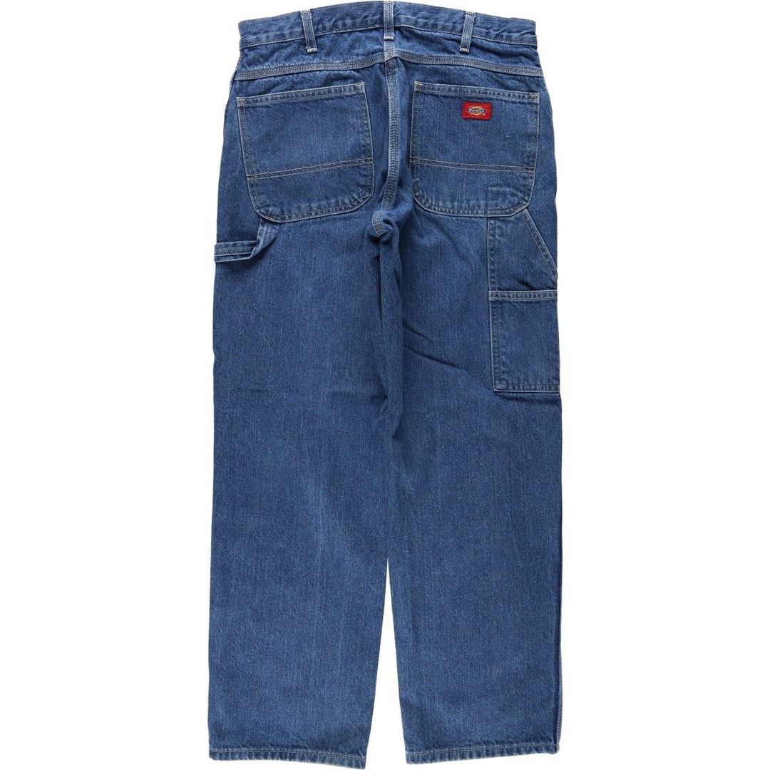 Dickies denim painter pants for men, equivalent to W34 cotton blue type Vintage Second Hand