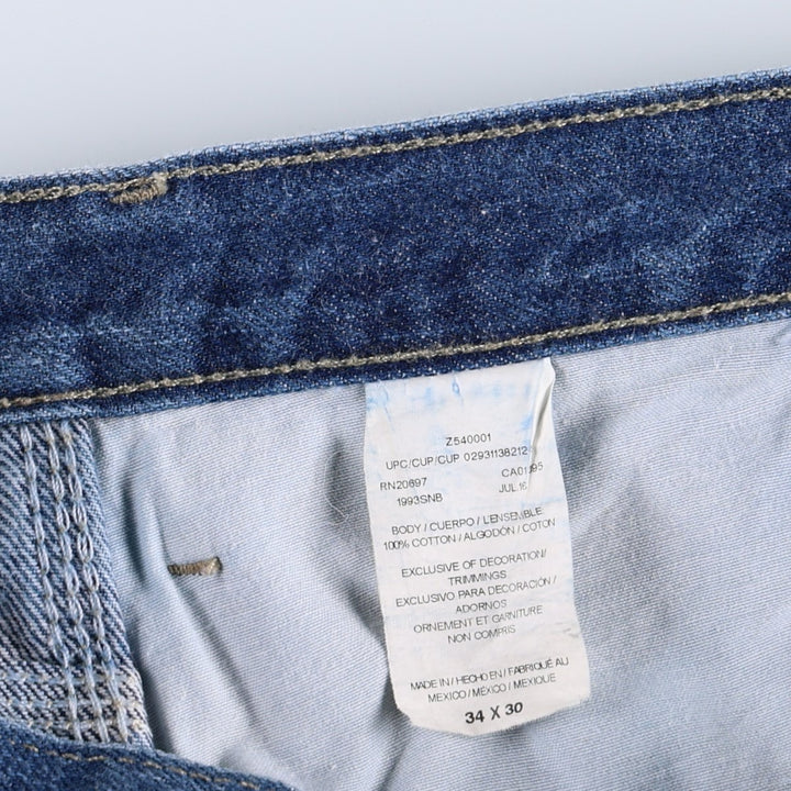 Dickies denim painter pants for men, equivalent to W34 cotton blue type Vintage Second Hand