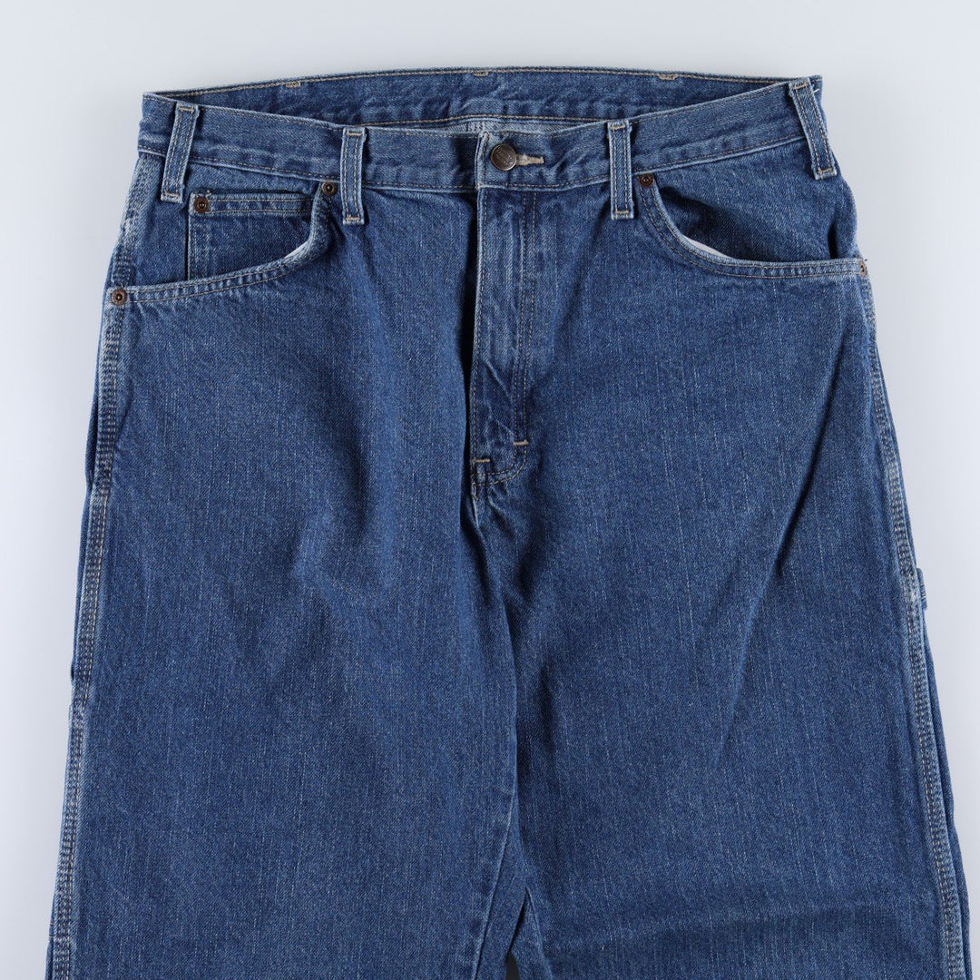 Dickies denim painter pants for men, equivalent to W34 cotton blue type Vintage Second Hand