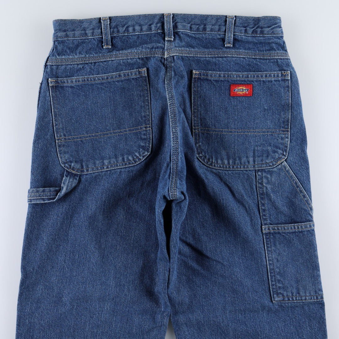 Dickies denim painter pants for men, equivalent to W34 cotton blue type Vintage Second Hand