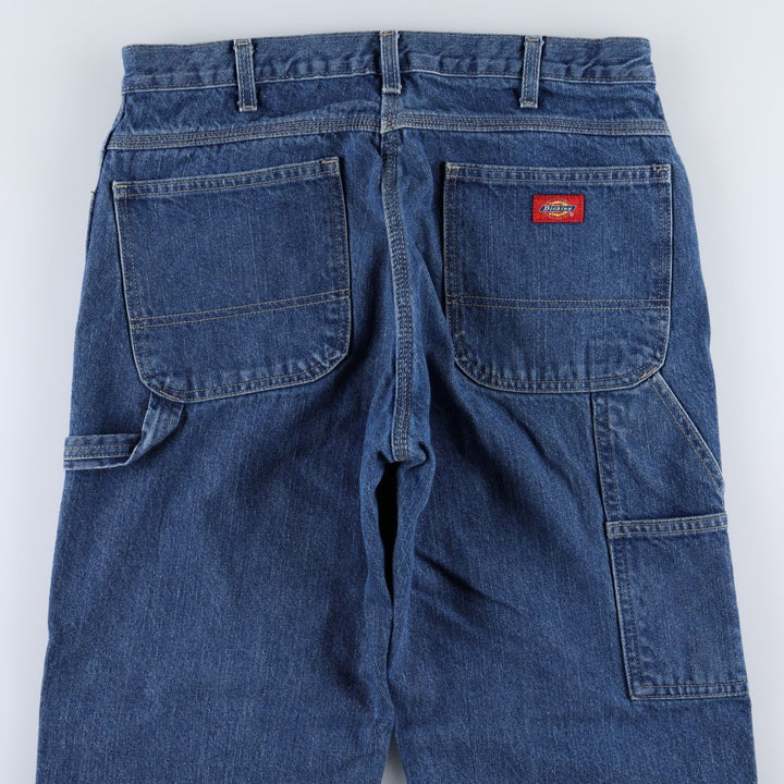 Dickies denim painter pants for men, equivalent to W34 cotton blue type Vintage Second Hand