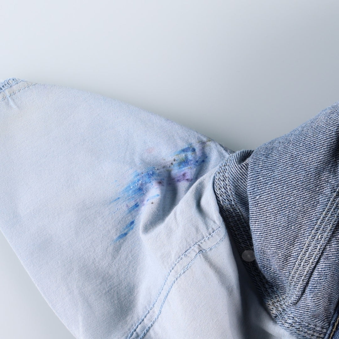 Dickies denim painter pants for men, equivalent to W34 cotton blue type Vintage Second Hand