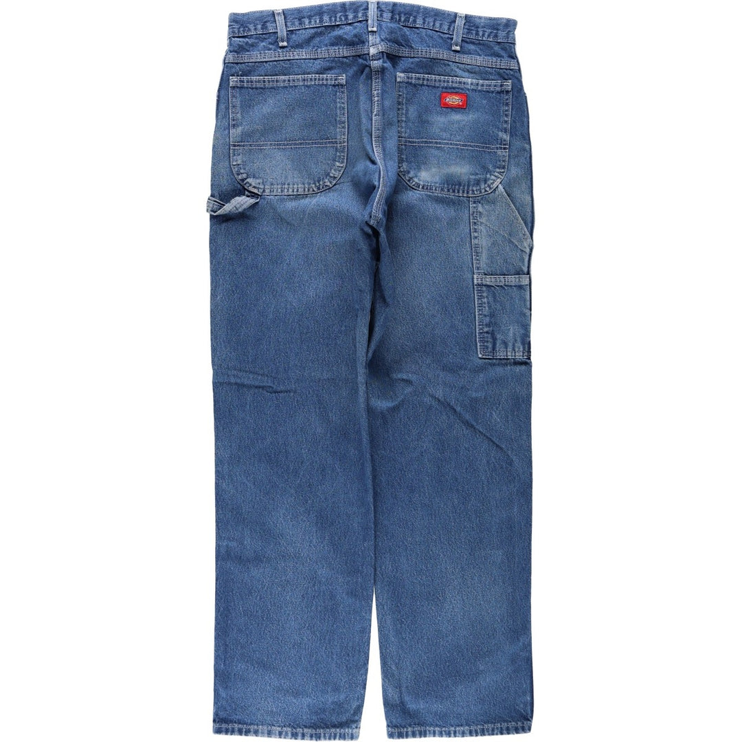 Dickies denim painter pants for men, equivalent to W37 cotton blue type Vintage Second Hand