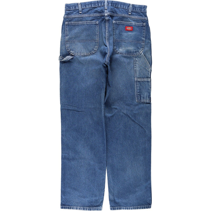 Dickies denim painter pants for men, equivalent to W37 cotton blue type Vintage Second Hand
