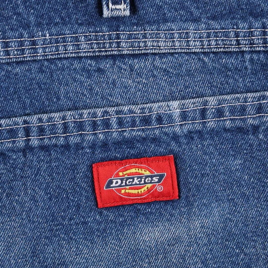 Dickies denim painter pants for men, equivalent to W37 cotton blue type Vintage Second Hand