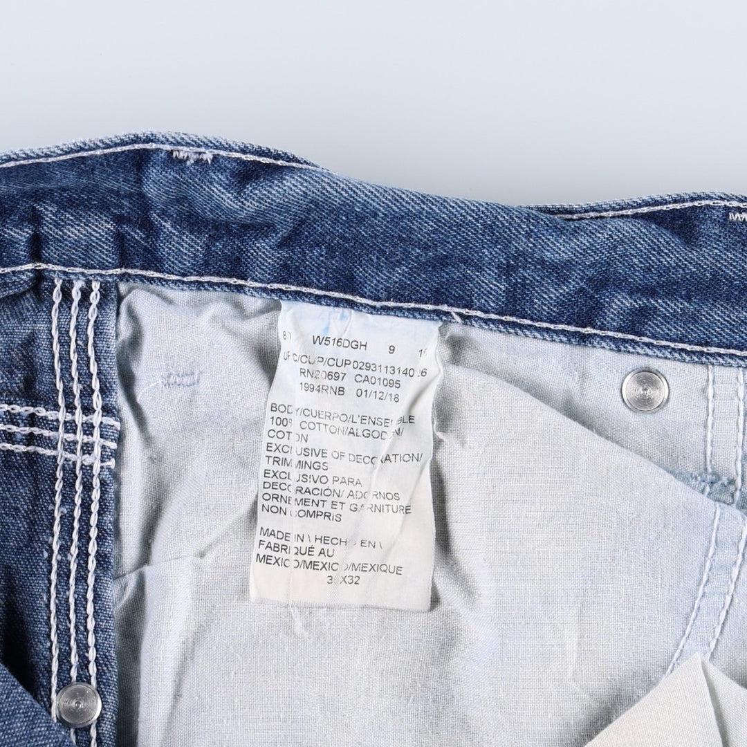Dickies denim painter pants for men, equivalent to W37 cotton blue type Vintage Second Hand
