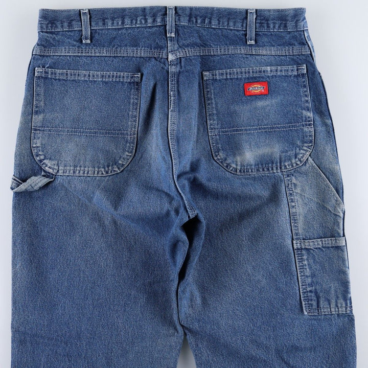 Dickies denim painter pants for men, equivalent to W37 cotton blue type Vintage Second Hand