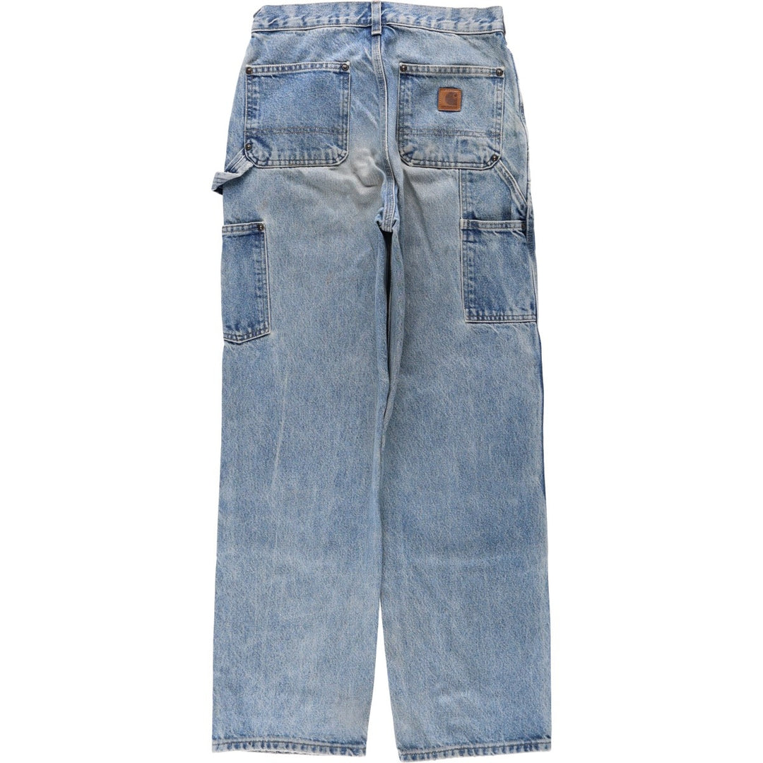 Carhartt Loose Original Fit Double Knee Denim Painter Pants, Men's W29 (approx.) cotton blue type Vintage Second Hand