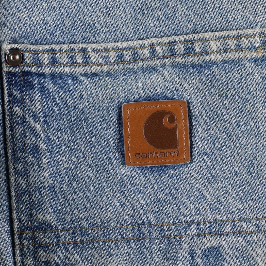 Carhartt Loose Original Fit Double Knee Denim Painter Pants, Men's W29 (approx.) cotton blue type Vintage Second Hand