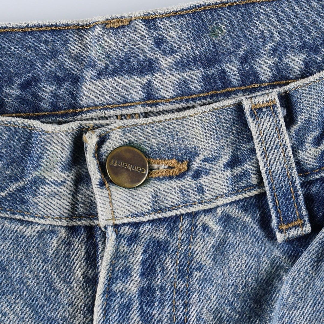 Carhartt Loose Original Fit Double Knee Denim Painter Pants, Men's W29 (approx.) cotton blue type Vintage Second Hand