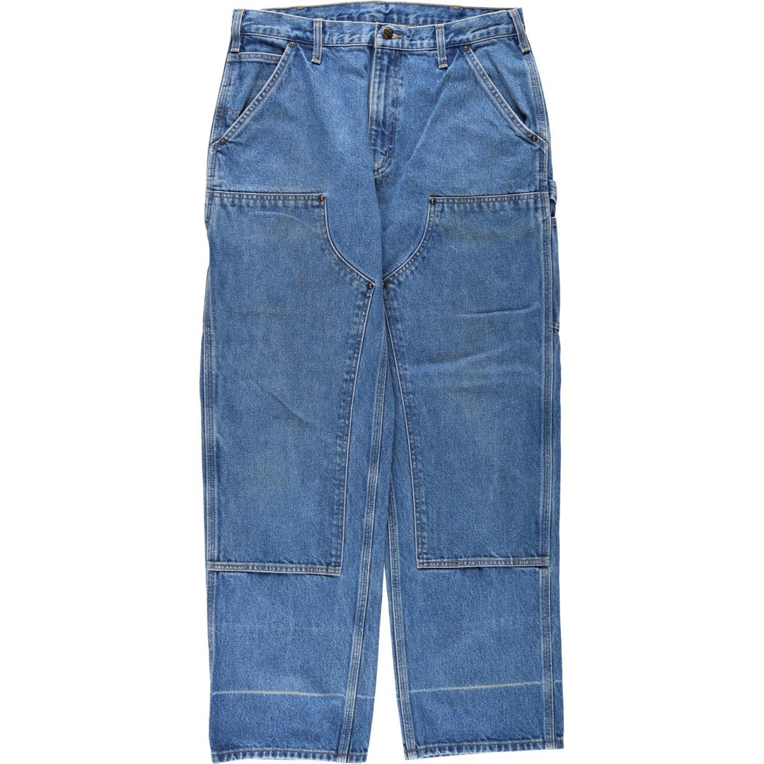 Carhartt Original Dungaree Fit Double Knee Denim Painter Pants, Men's W34 (approx.) cotton blue type Vintage Second Hand
