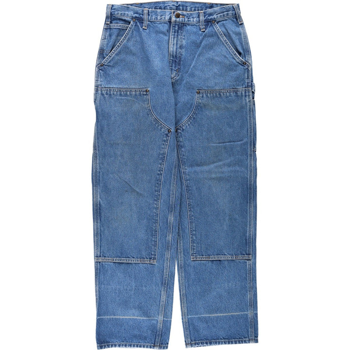 Carhartt Original Dungaree Fit Double Knee Denim Painter Pants, Men's W34 (approx.) cotton blue type Vintage Second Hand