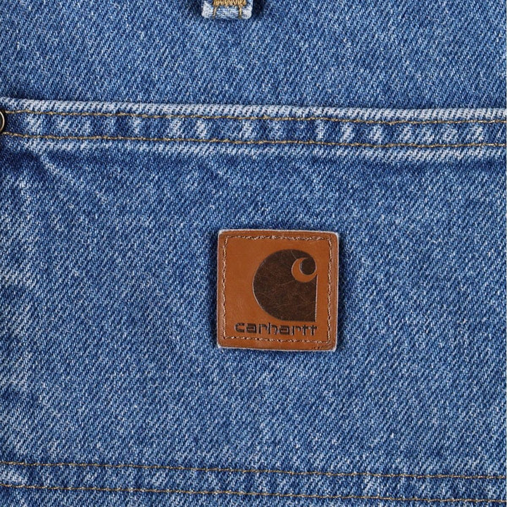 Carhartt Original Dungaree Fit Double Knee Denim Painter Pants, Men's W34 (approx.) cotton blue type Vintage Second Hand