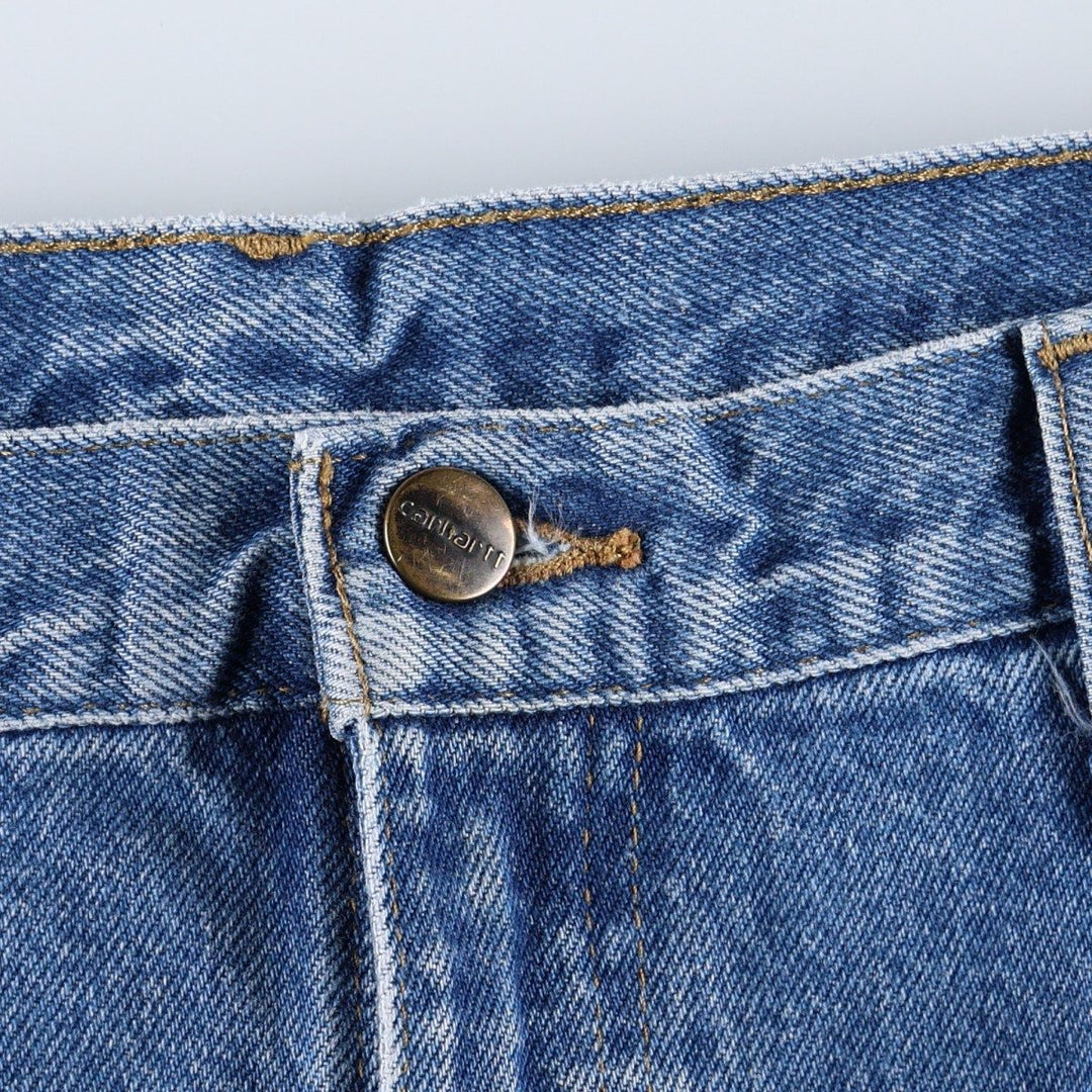 Carhartt Original Dungaree Fit Double Knee Denim Painter Pants, Men's W34 (approx.) cotton blue type Vintage Second Hand
