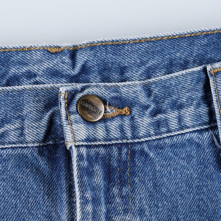 Carhartt Original Dungaree Fit Double Knee Denim Painter Pants, Men's W34 (approx.) cotton blue type Vintage Second Hand