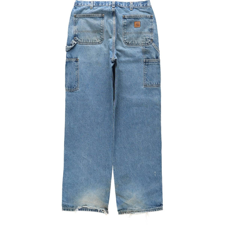 Carhartt Loose Original Fit Double Knee Denim Painter Pants, Men's Size W34 (approx.) cotton blue type Vintage Second Hand