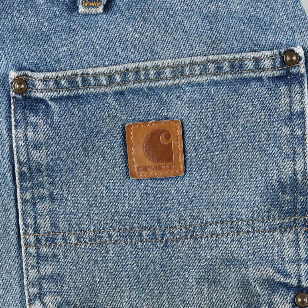 Carhartt Loose Original Fit Double Knee Denim Painter Pants, Men's Size W34 (approx.) cotton blue type Vintage Second Hand