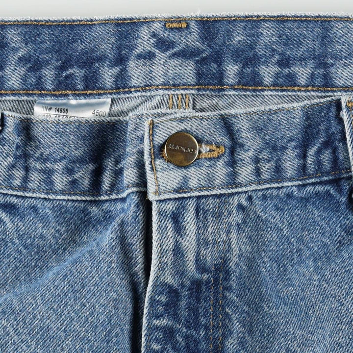 Carhartt Loose Original Fit Double Knee Denim Painter Pants, Men's Size W34 (approx.) cotton blue type Vintage Second Hand
