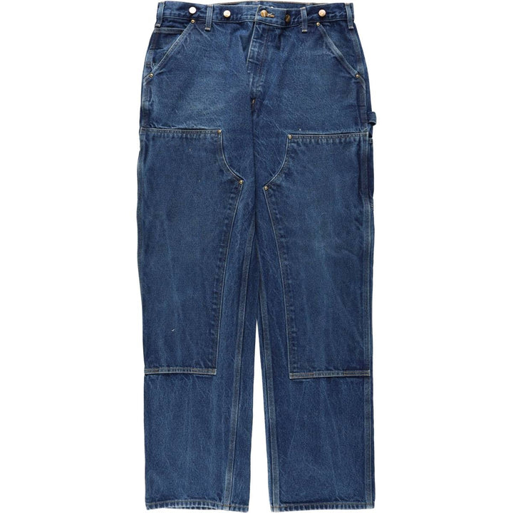 Carhartt ORIGINAL FIT Double Knee Denim Painter Pants, Men's W39 (approx.) cotton blue type Vintage Second Hand